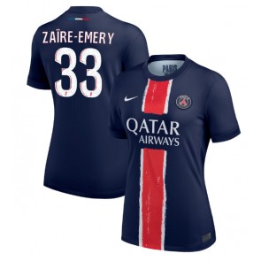 Billiga Paris Saint-Germain Warren Zaire-Emery #33 Hemmatröja Dam 2024-25 Kortärmad